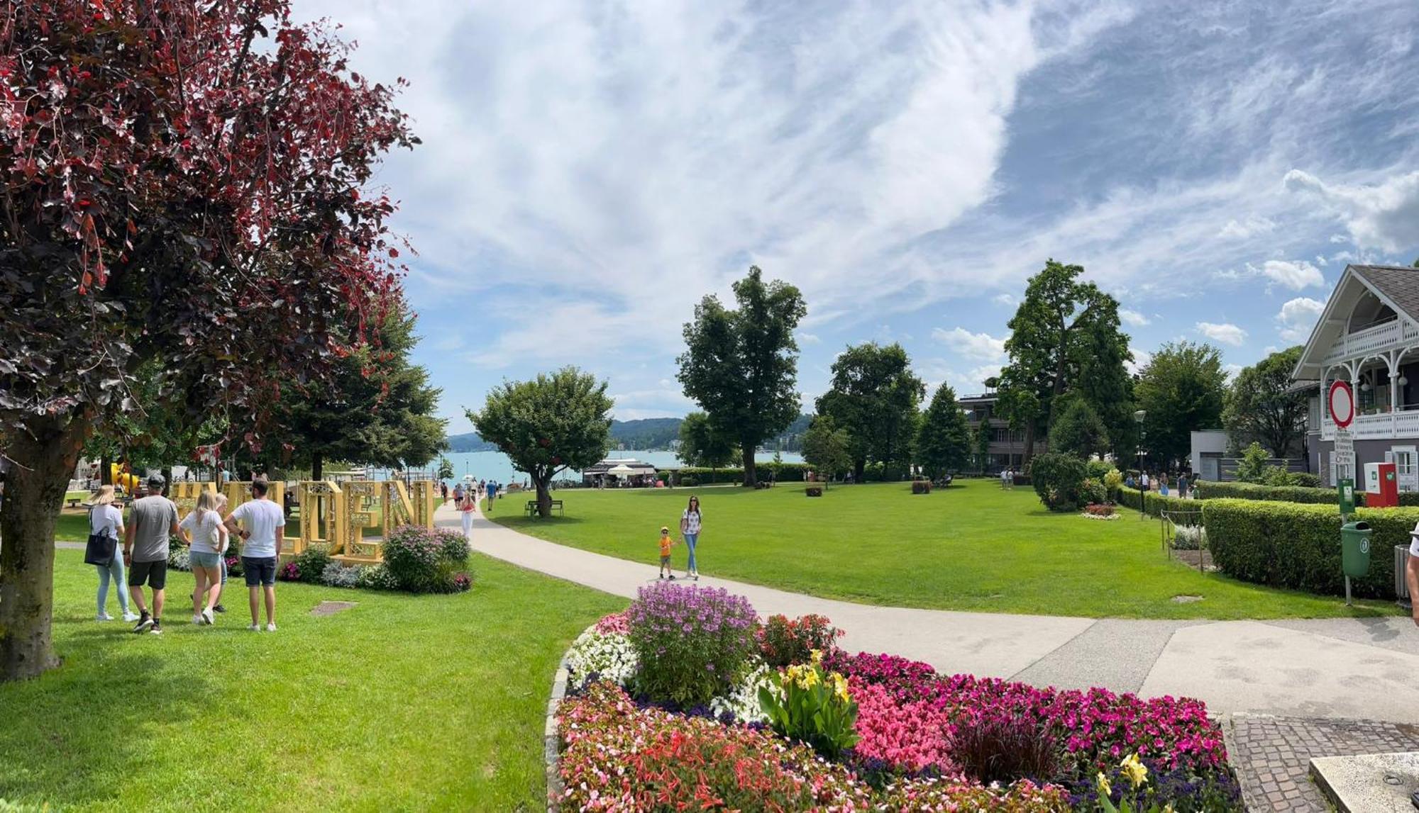 Moderne Dachgeschosswohnung Zentral By Seebnb Velden am Wörthersee Kültér fotó